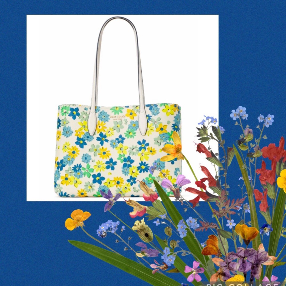 NWT Kate Spade All day Floral Medley Large  Tote with wristlet and dust bag - Picture 13 of 13